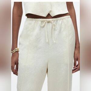 Madewell Cream Wide Leg Pants